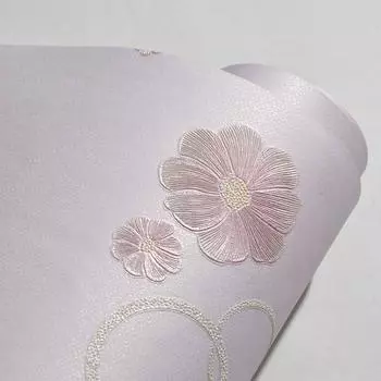 Самоклеящиеся обои Современные 3D цветы Нетканые ткани Толстые обои Спальня Гостиная Телевизор Фон Наклейки на стену 53cmX3M