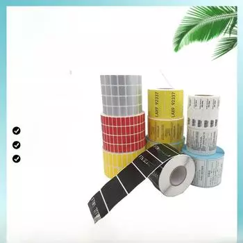 Самоклеящиеся термобумажные этикетки со штрих-кодом и QR-кодом Customized белый