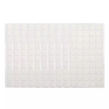 Самоклеящиеся точки 10 листов 20 мм 500 шт прочные прозрачные водонепроницаемые не оставляющие следов двухсторонние