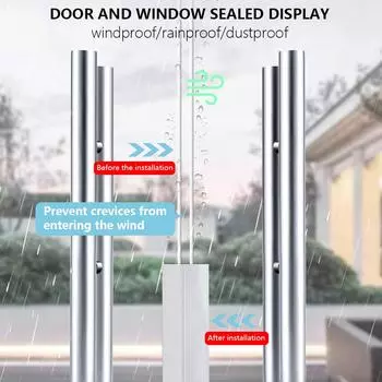 Самоклеящиеся уплотнительные ленты для дверей, силиконовые уплотнители для окон, заглушки для сквозняков, ветро-пылезащитные, звукоизоляционные инструменты 1M прозрачный