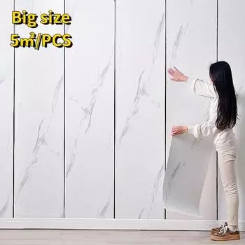 Самоклеящиеся утолщенные обои, настенное покрытие, водонепроницаемые, влагостойкие и устойчивые к плесени, ремонт стен, мраморный узор, 3d стикер на стену black 3m*8mm