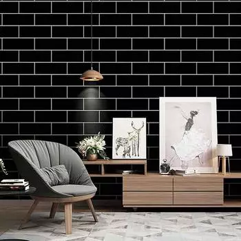 Самоклеящиеся водонепроницаемые антиплесневые антипятневые настенные наклейки современные 40 см самоклеящиеся настенные обои для ванной комнаты кухня дом 40cmX1m