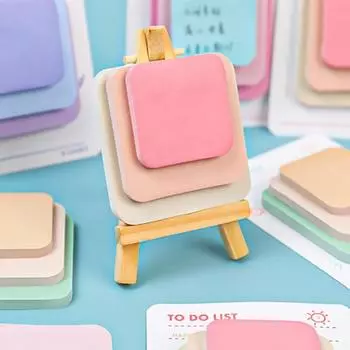 Самоклеящиеся записки, многофункциональные, оставьте сообщение, канцелярские принадлежности, блокноты для заметок, наклейки для офиса фиолетовый