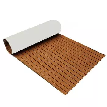Самоклеящийся 600x2400x5 мм EVA Foam Faux Teak Decking Sheet Морской пол Лодка Настил Лист Аксессуары для яхт Коричневый Серый