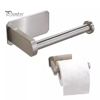 Самоклеящийся держатель для бумажных полотенец, устойчивый к ржавчине, сильная адгезия, отсутствие остатков, простая установка, полированный край, держатель для туалетной бумаги серебряный