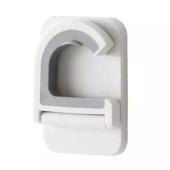 Самоклеящийся держатель для метлы для ванной комнаты - нелегко деформируется, прочный крючок для метлы, настенный, экономящий место, складной настенный зажим