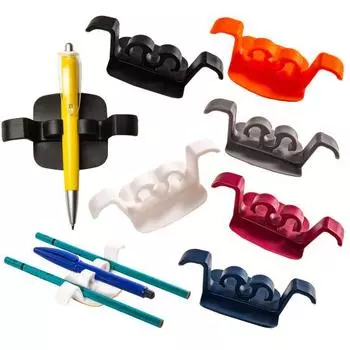 Самоклеящийся держатель для ручек, износостойкий, гибкий, компактный, портативный, настольный, шариковая ручка, зажим для карандаша, офисные принадлежности королевский синий