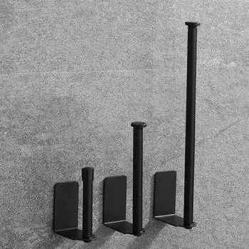 Самоклеящийся держатель для туалетной бумаги, настенное крепление, без перфорации, диспенсер для рулонов полотенец из нержавеющей стали для ванной комнаты и кухни