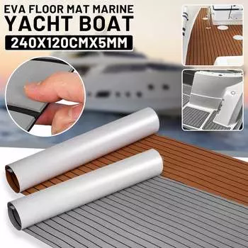 Самоклеящийся коврик для палубы из искусственного тика из вспененного ЭВА, настил из вспененного тика, настил из вспененного ЭВА, настил для лодки 1200 мм x 2400 мм x 5 мм