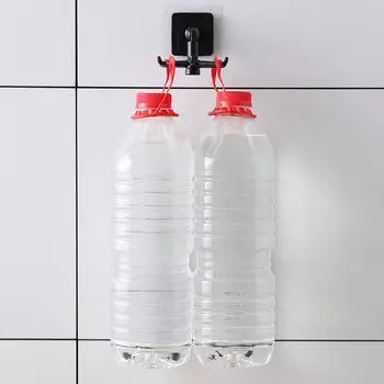 Самоклеящийся настенный крючок для кухни, вращающийся на 360°, многоцелевой стеллаж для хранения, бесплатный клей для перфорации, вешалка, полка-органайзер