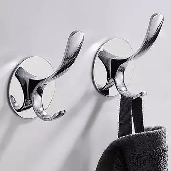 Самоклеящийся настенный крючок из нержавеющей стали для ключей, вешалки для одежды, крючок для полотенец, вешалка для одежды, органайзер для ванной комнаты, настенный крючок для кухни