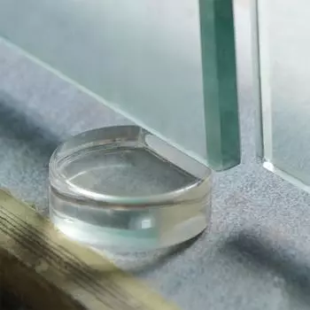 Самоклеящийся прозрачный дверной стопор, неперфорированный дверной блок, силиконовый дверной стопор, пол прозрачный