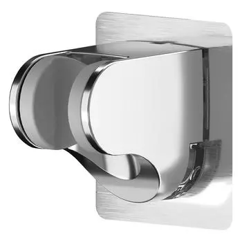 Самоклеящийся ручной держатель для душевой лейки, держатель для душевой штанги с регулируемым углом, настенное крепление для душа, кронштейн для душевой штанги, АБС (Хром)