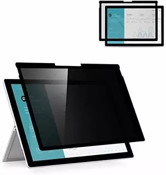 Самоклеящийся защитный экран, совместимый с Surface Pro, который можно надевать и снимать. Защитный фонарь для предотвращения подглядывания. Защита от подглядывания [полностью съемный]