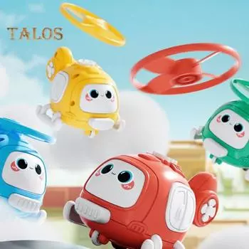 Самолет для мальчика, интерактивная игра для родителей и детей, для дома и улицы, самолет, бамбук, стрекоза, мультяшный вертолет, игрушка для детей красный