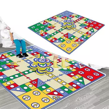 Самолет Полет Шахматы Семейная Игра Игрушка Коврик Летающий Шашка Ковер Путешествия EVA