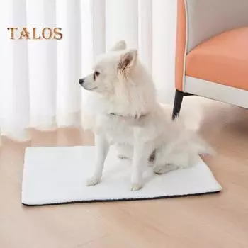 Самонагревающаяся лежанка для кошек, самонагревающийся коврик для кошек, неэлектрическое тепловое одеяло для домашних животных, подстилка для диких и домашних кошек и собак S белый