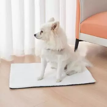 Самонагревающаяся лежанка для кошки, самонагревающийся коврик для кошки, неэлектрическое термоодеяло для домашних животных S белый