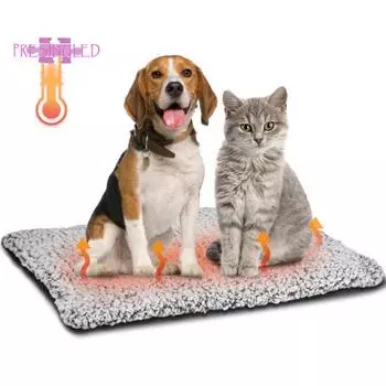 Самонагревающаяся подушка для домашних животных, теплоотражающий слой, противоскользящая, легко чистится для кошек и собак M