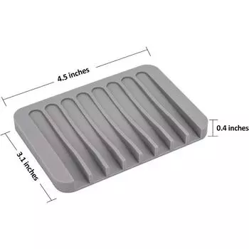 Самоосушающиеся мыльницы, силиконовые держатели для мыла премиум-класса, для душа, ванной, кухни, ванны, бритвы, губки