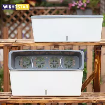 Самополивающиеся цветочные горшки с удобным индикатором уровня воды в подарок друзьям, семьям, соседям