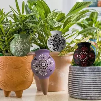 Самополивающийся штырь для полива терракотовый вставной поливной капельный полив для растений с медленным высвобождением садовый автоматический поливной штырь для горшечных растений темно-синий