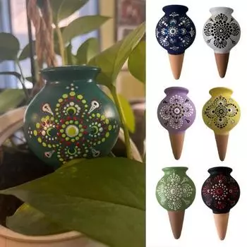 Самополивающийся штырь для полива терракотовый вставной поливной капельный полив для растений с медленным высвобождением садовый автоматический поливной штырь для горшечных растений темно-синий