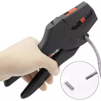 Саморегулирующиеся плоскогубцы, инструмент для зачистки изоляции, резак для зачистки проводов чёрный