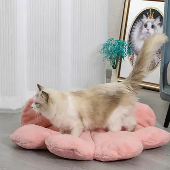 Самосогревающийся коврик для кроватей для кошек, кровать для маленьких собак, для домашних кошек, мягкий, уютный, моющийся для сна, 2 в 1