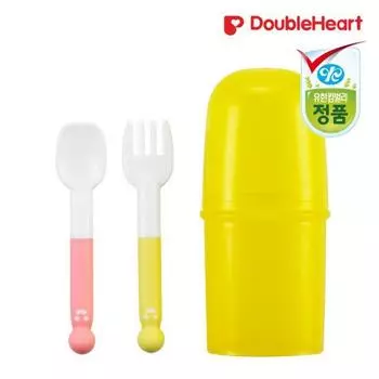 Самостоятельная еда вилка ложка, корейские детские товары Self-Eating Fork Spoon