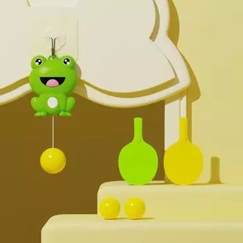Самостоятельная тренировка по настольному теннису Подвесная лягушка Спортивная игрушка для детей и взрослых with three ball