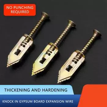 Самосверлящие анкеры для гипсокартона, шурупы и анкеры для гипсокартона, анкеры для гипсокартона, настенные анкеры для гипсокартона и дверные петли, инструмент Easy One Size