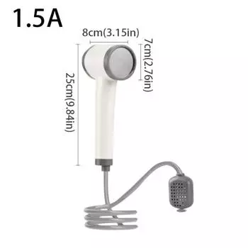 Самовсасывающий Душ для улицы Регулируемый Походный душ Мобильный душ Купание собаки 1.5A