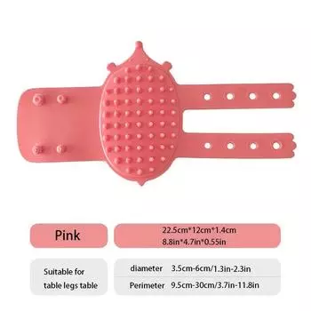 Самовычесывающая когтеточка для кошек, крепится на стену и ножку стола, неэлектрический инструмент для массажа питомца и удаления шерсти 1PC розовый