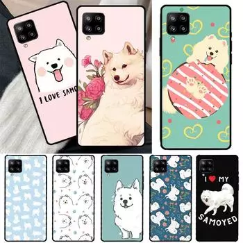 Samoyed Puppy Case For Samsung Galaxy A54 A34 A14 A13 A51 A71 A33 A53 A73 A12 A22 A32 A52 A72 A52S Cover Samsung A70