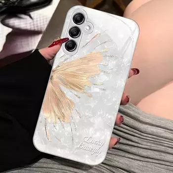 Samsung A53 Lucky Butterfly A25 ins style A32 градиент S21 creative 50 полный пакет анти-падение 52 жидкий FE чехол: Защитите свой телефон стильно! A20