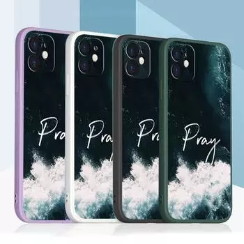 Samsung Galaxy A24 A54 A14 для iPhone 13 15 Pro Max Xiaomi Redmi 13C Huawei Straight Edge Мягкий чехол для телефона A40 Стих из Библии Иисус Христос Христианское искусство