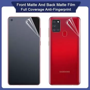 Samsung Galaxy Note 20 S21 S23 S22 S24 ultra plus A14 A24 A34 A54 A13 A23 A73 A53 A32 A52 A72 A31 A51 A71 Передняя задняя матовая защитная пленка для экрана Note 20