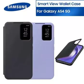 Samsung официальный Smart View Wallet Flip Case для Samsung Galaxy A54 5G Smart View защитный чехол для телефона чёрный