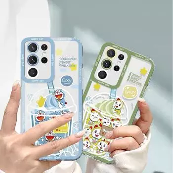 Samsung S21Plus симпатичный мягкий чехол Dingdang A52, Orange Juice 22, прозрачный чехол A32, в комплекте. Samsung A54#5G