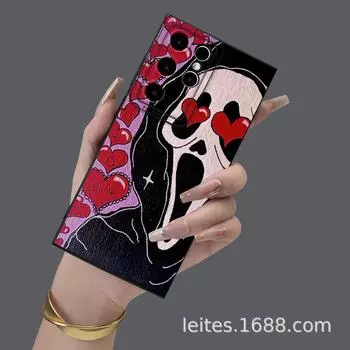 Samsung S23A55 Love Ghost Face Painted Full Lens Anti-Fall Protective Cover Samsung A53 чёрный