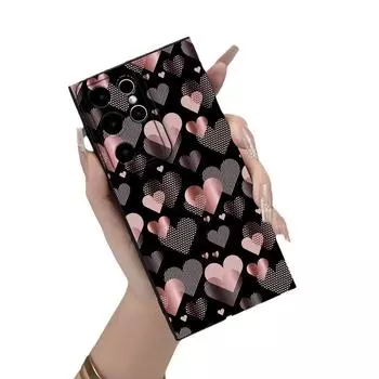 Samsung S23A55 полноэкранный Love Dynamic Painting Lens защитный чехол от падения для мобильного телефона Samsung A34 чёрный