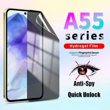 Samsung S25 S24 S23 S22 S21 S20 Ultra Plus A13 A14 A24 A34 A54 A15 A25 A35 A55 A33 A53 A52 A73 A12 A32 A16 A26 A36 A56 Мягкая защитная пленка для экрана конфиденциальности S21
