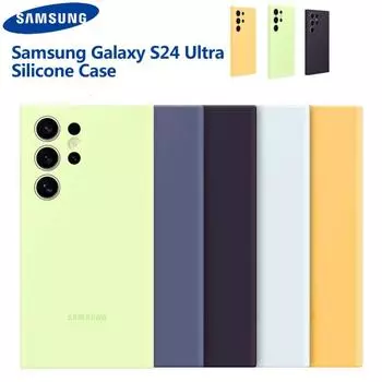 Samsung S24 Ultra SM-S928B Силиконовый чехол Мягкий противоударный чехол для телефона For Galaxy S24 Ultra белый