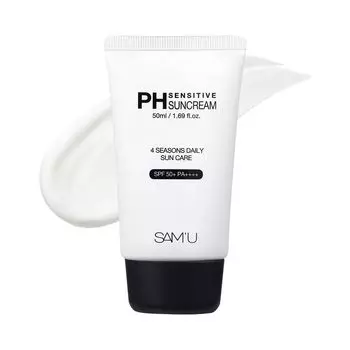 Samu PH Sensitive Sun Cream 50 мл PH SENSITIVE SUN CREAM Увлажняющий увлажняющий крем Увлажняющий уход Чувствительная кожа Уход за чувствительной кожей Сухая кожа