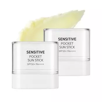 Samu Sensitive Pocket Sunstick SENSITIVE POCKET SUN STICK UV Sunscreen Sun Black Sebum Absorption Aloe Vera Extract Violet Flower Extract Madecassic