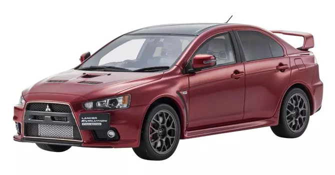 samurai Mitsubishi Lancer Evolution Final Edition Red Completed Product 1/18 красный