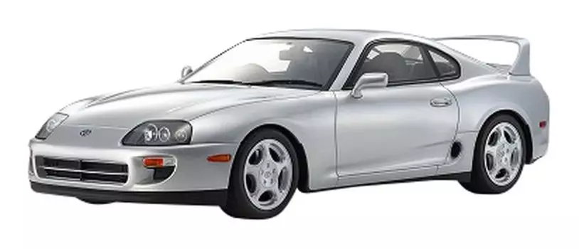 самурай Toyota Supra A80 Завершенный продукт KSR12006S 1/12 (Серебряный)