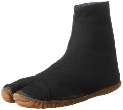 Самурайский рынок Chaussures Ninja Enfants Бег Jikatabi Importe du Japon (Черный, 23 см.)