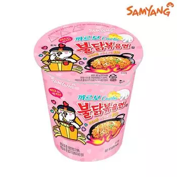 Samyang Carbo Hot Chicken Flavour Ramen в маленькой чашке 80g (2 разных количества) 1